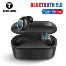 Load image into Gallery viewer, TEBAURRY Bluetooth 5.0 D15  TWS Wireless Mini Touch Control 3D Stereo Bass