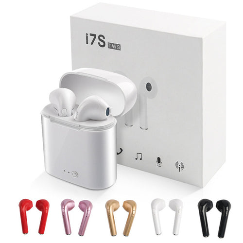 WPAIER I7S Bluetooth Earbuds Portable Wireless mini  With Charging Box