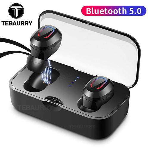 TEBAURRY New Mini Wireless Earpod TWS Bluetooth 5.0 Fast Connect Stereo Headset with Mic