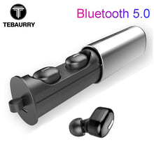 Load image into Gallery viewer, TEBAURRY Bluetooth E 5.0 TWS Wireless Stereo Headset With Mic Drawer Portable HiFi